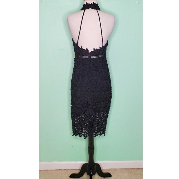 Bardot Gemma Lace Halter Midi Dress - Picture 7 of 8